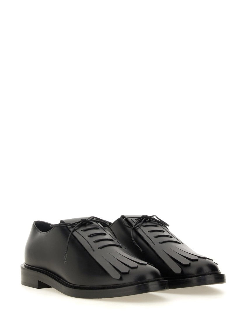 Max Mara Polished Calf Leather Derby Shoes