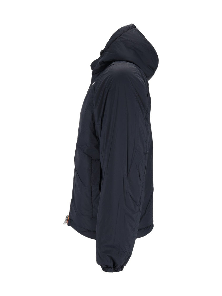 K-Way Jack Spacer Nylon Double Corto Cropped Hooded Jacket