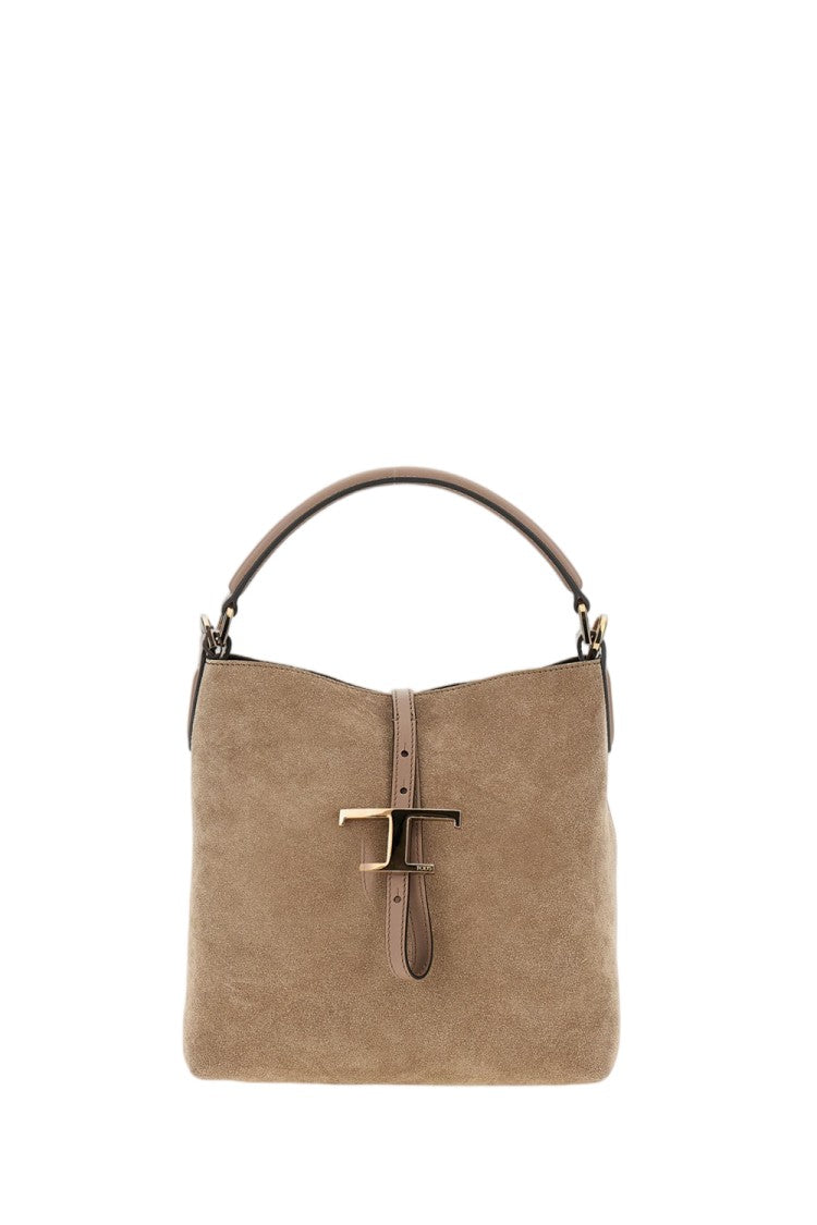 Tod's Mini Bucket Bag With Customized Metal Pendant