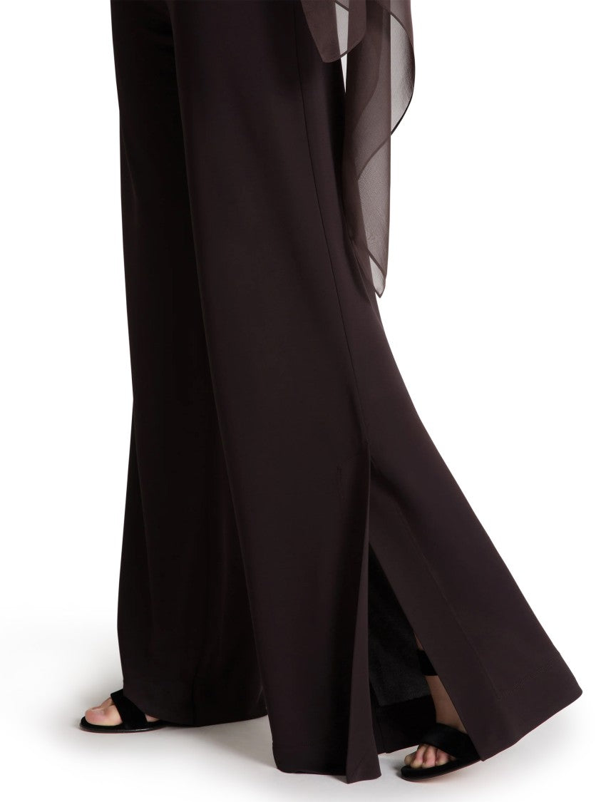 Alberta Ferretti Wide-Leg Trousers With High Waist And Side Slit