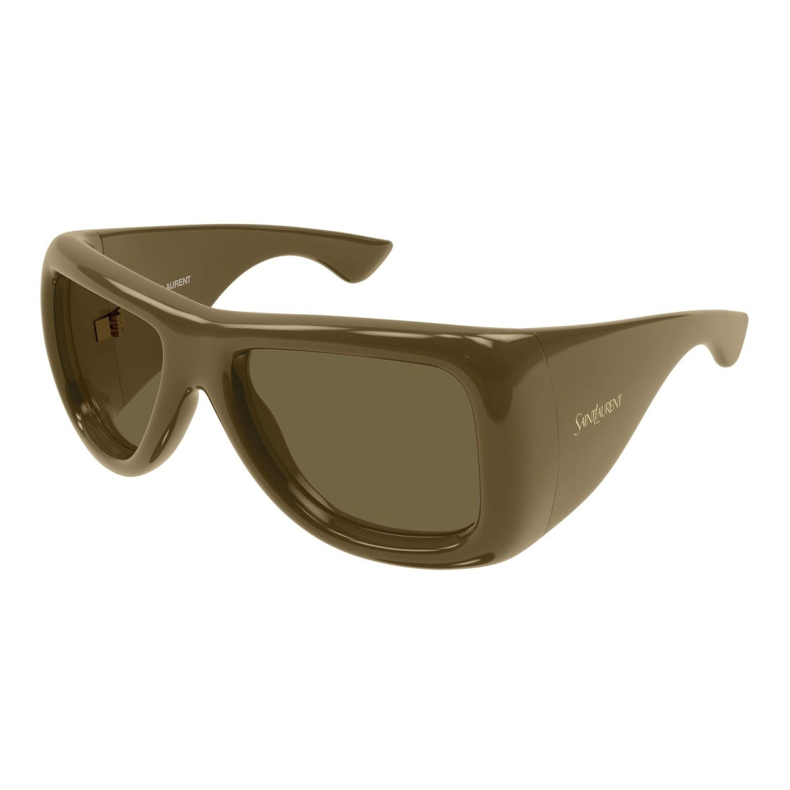 Saint Laurent Olive Sl 902 Howl Rectangular Sunglasses
