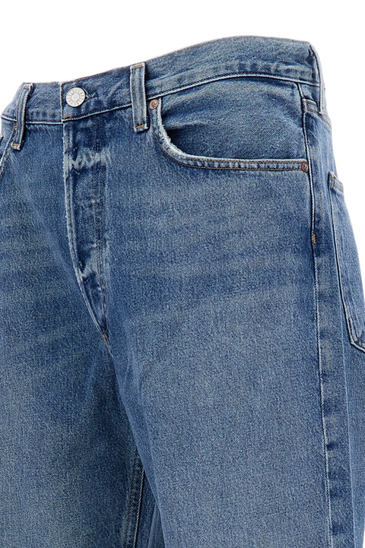 Agolde Classic 5-Pocket Light Blue Straight Leg Jeans