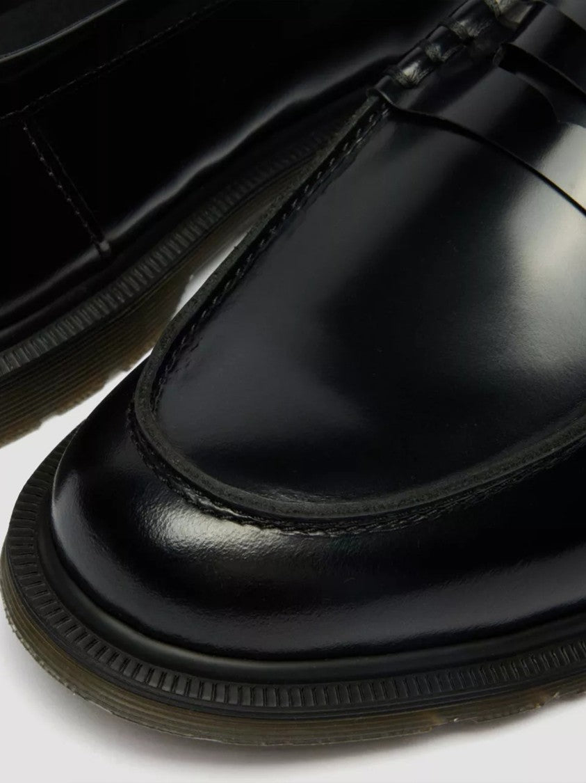 Dr. Martens Mayfare Polished Black Leather Penny Loafers