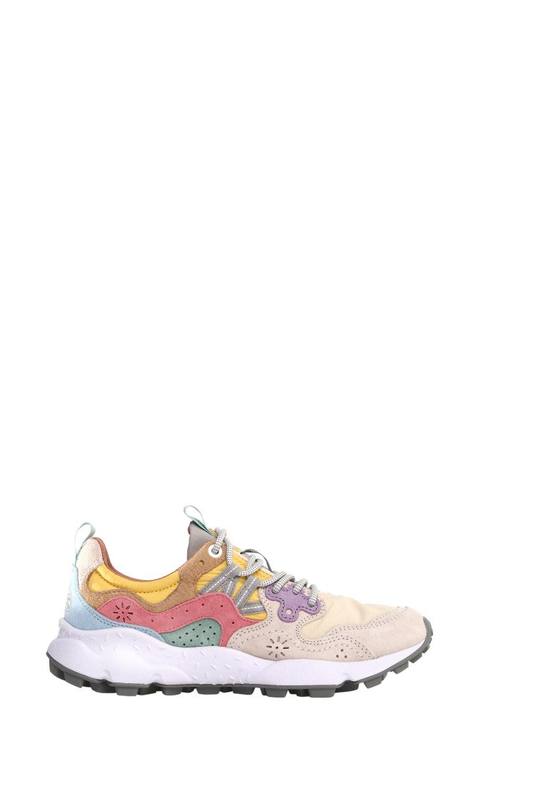 Flower Mountain Flower Mountain Sneakers With Multicolored Suede Inserts
