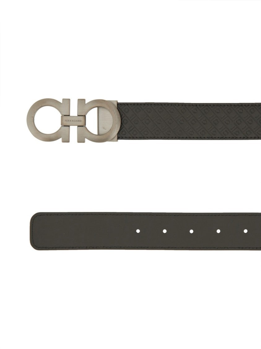 Ferragamo Reversible "Hooks" Belt