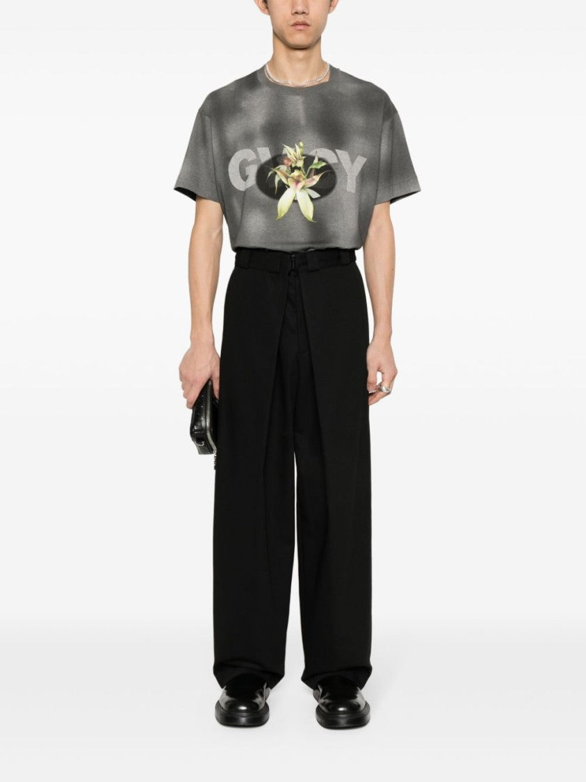 Givenchy Faded Black And Multicolor Cotton Jersey T-Shirt