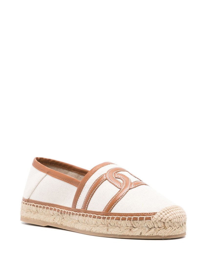 Tod's Chain-Applique Espadrilles With Rubber Sole