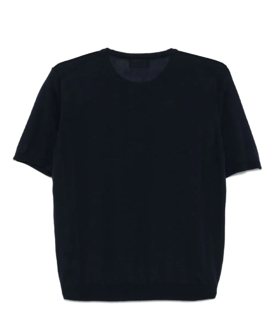 Roberto Collina Navy Crew Neck T-Shirt