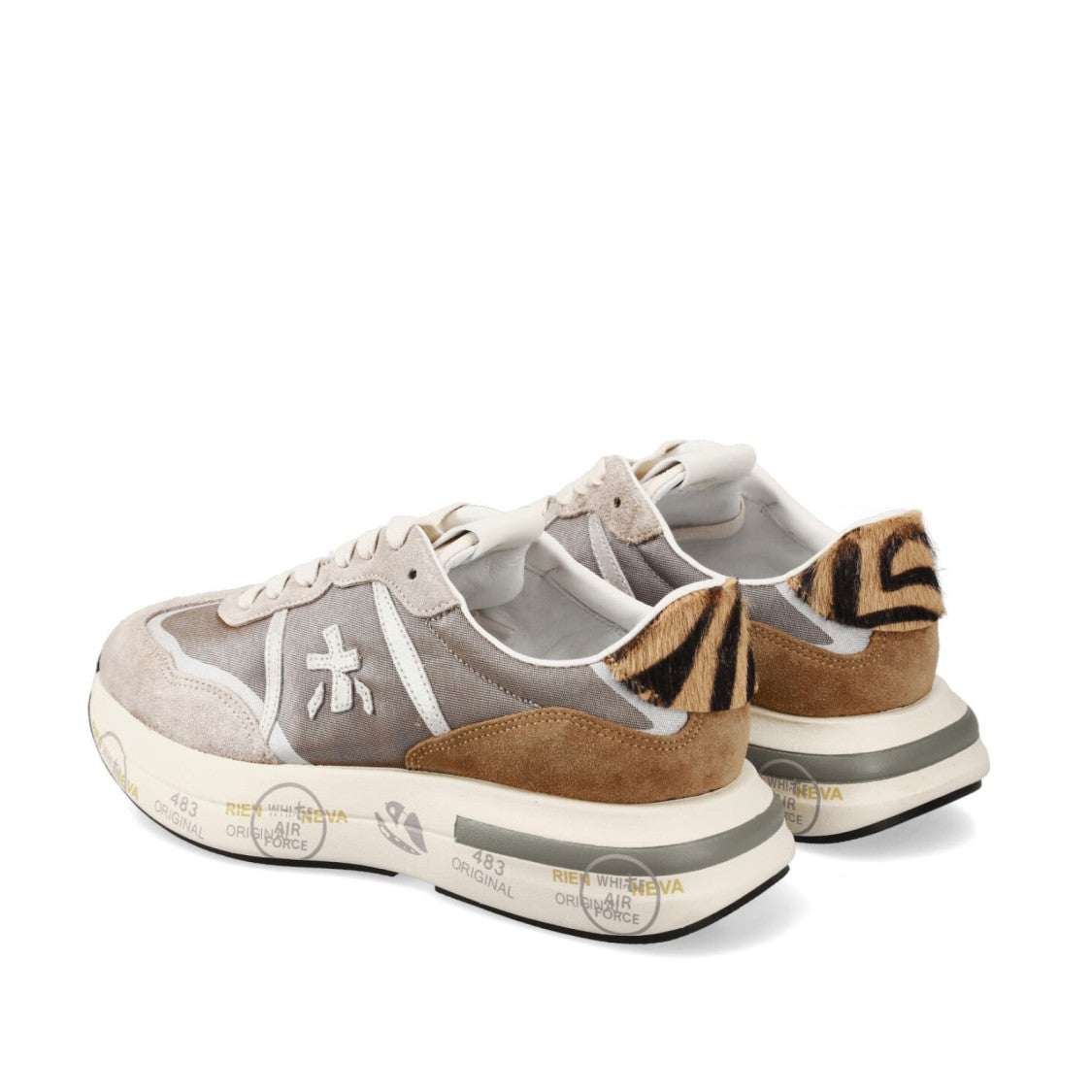 Premiata Cassie Sneakers In Beige Suede