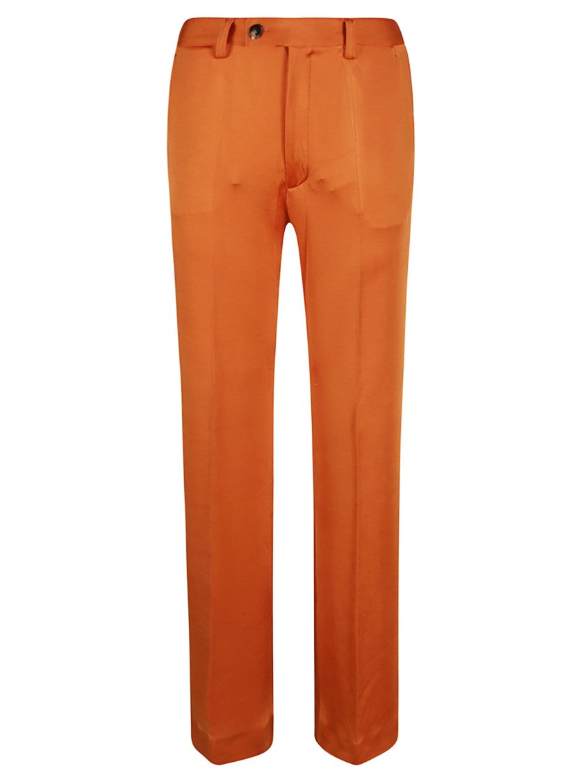 Marni Tailored Orange Trousers With Smooth Finish