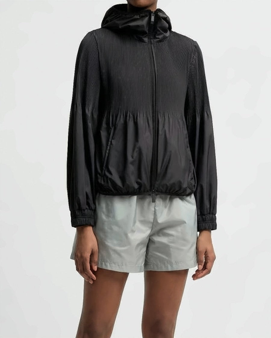Moncler Hooded Moncler Jacket With Textured Upper