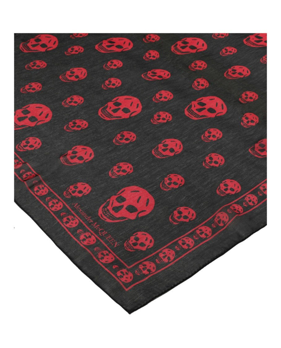 Alexander Mcqueen Skull Print Silk Scarf
