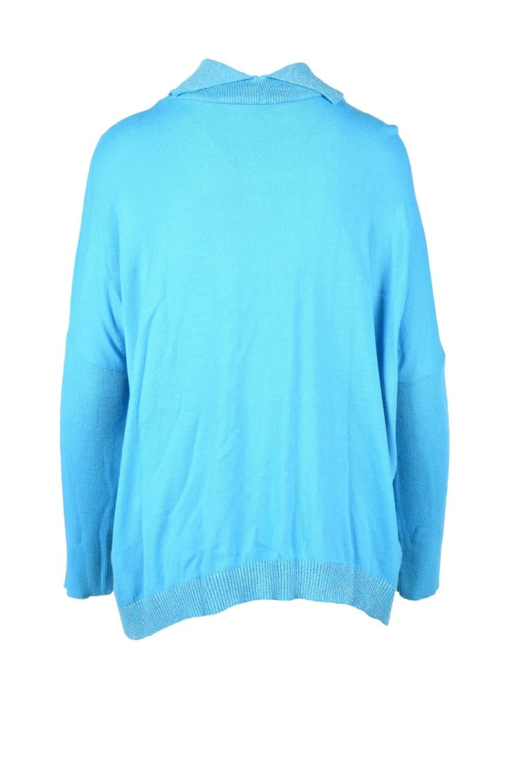 Emy-Ò Female Turquoise Female Crew Neck Sweater