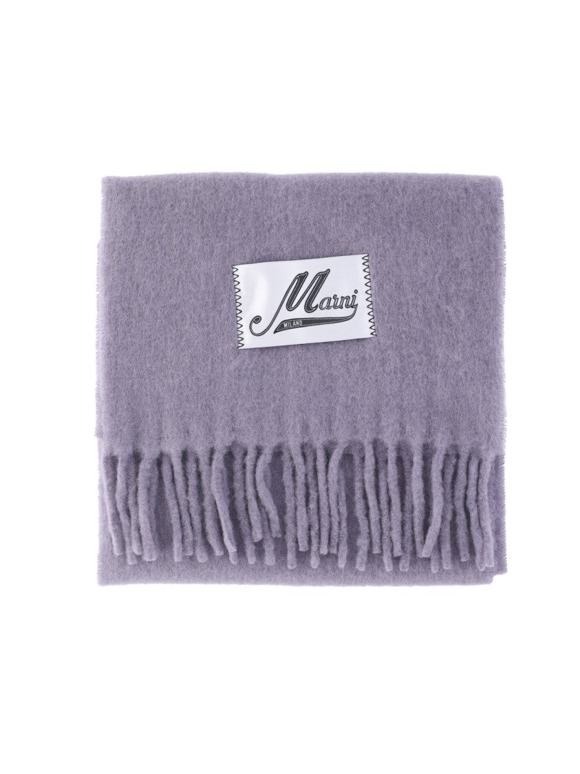 Marni Viola Alpaca Blend Fringed Scarf