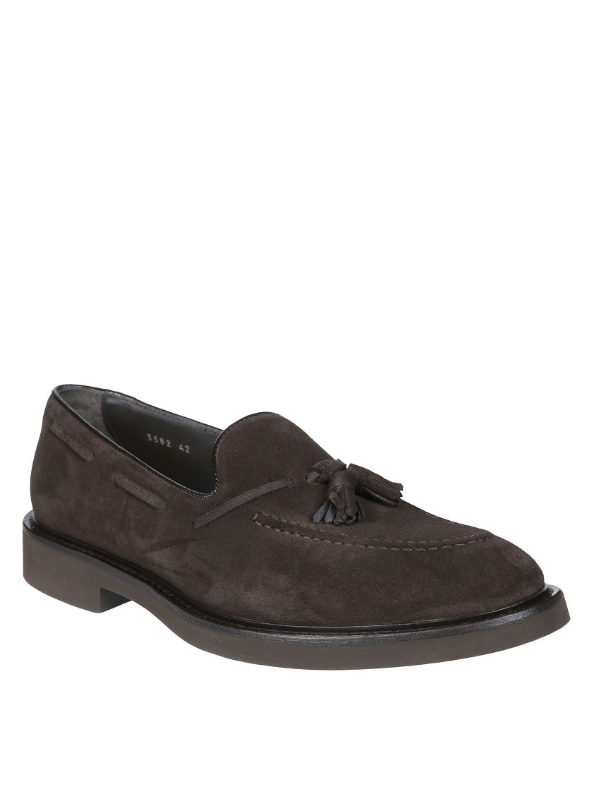 Doucal's Mocassino Nappe Tassels Suede Loafers