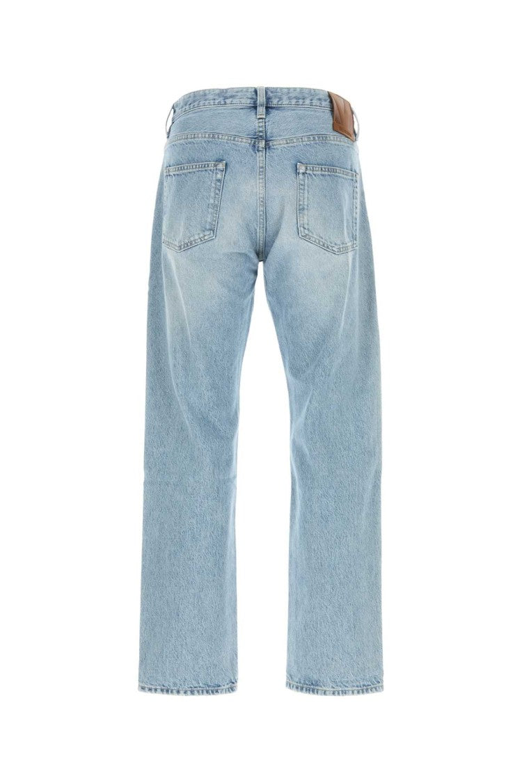 Valentino Garavani Classic Straight-Leg Denim Jeans With Subtle Fading