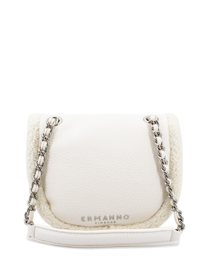 Ermanno Firenze Optical White Mini Shoulder Bag
