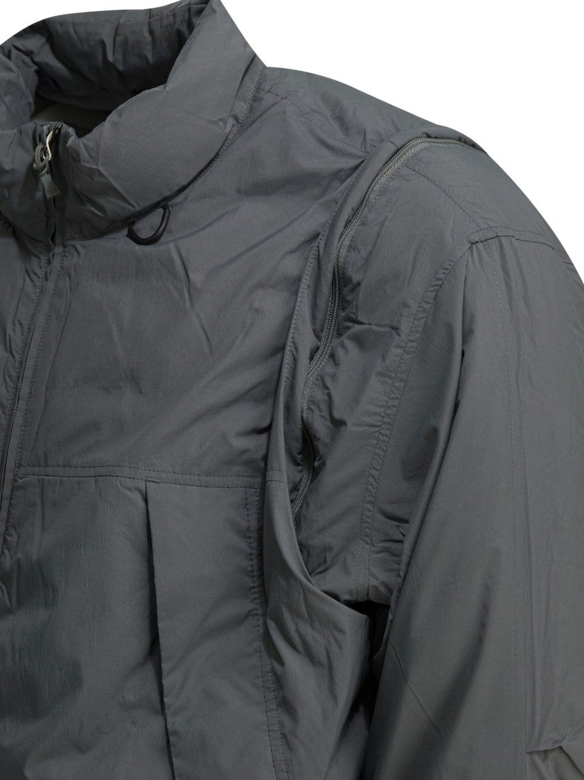 Daiwa Pier 39 Padded Nylon Jacket With High Collar And Functional Pockets
