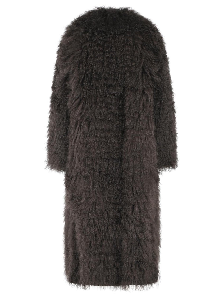Simonetta Ravizza 'Julia' Reversible Brown Mongolia Coat