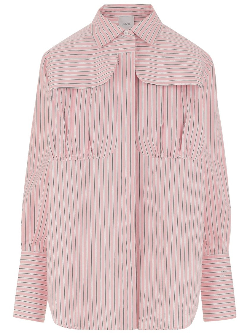 Patou Cotton Shirt With Striped Pattern