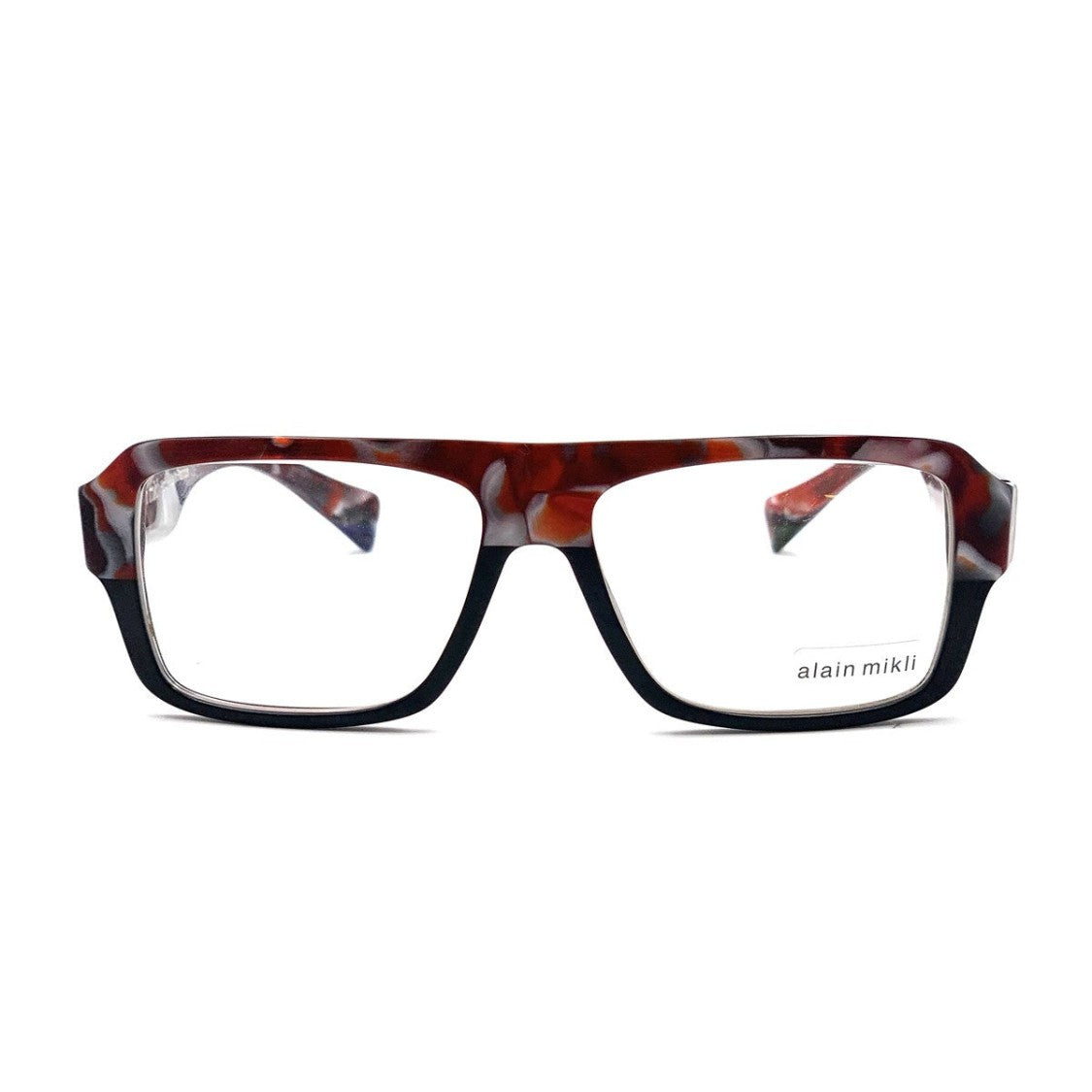 Alain Mikli Red Al0952 Celluloid Rectangular Eyeglasses