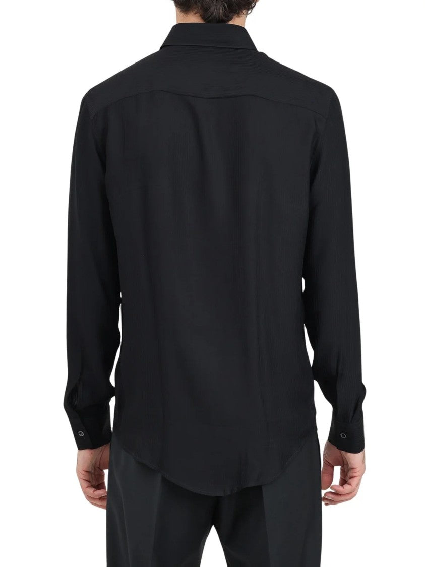 Patrizia Pepe Black Fluid Viscose Blouse