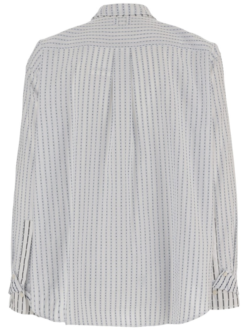 Jacquemus Striped Cotton Shirt With Classic Collar
