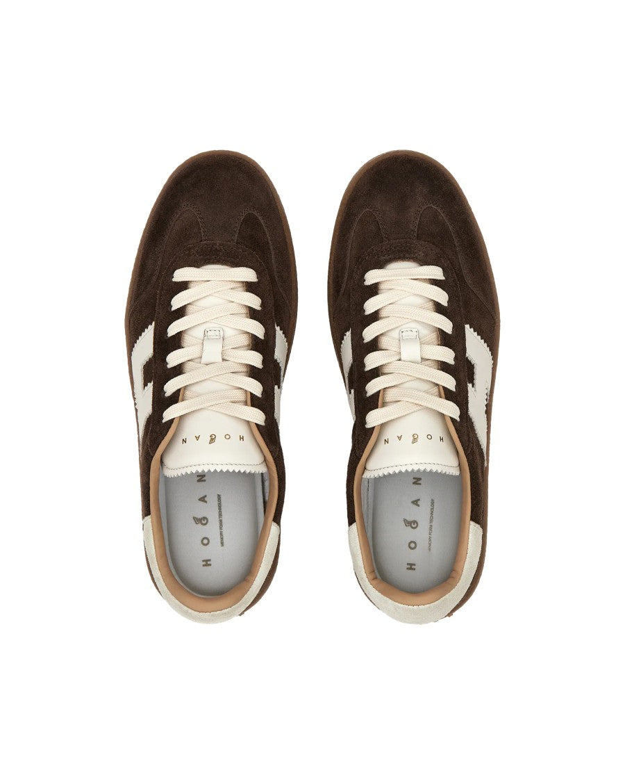 Hogan Brown Cool Suede Leather Sneakers