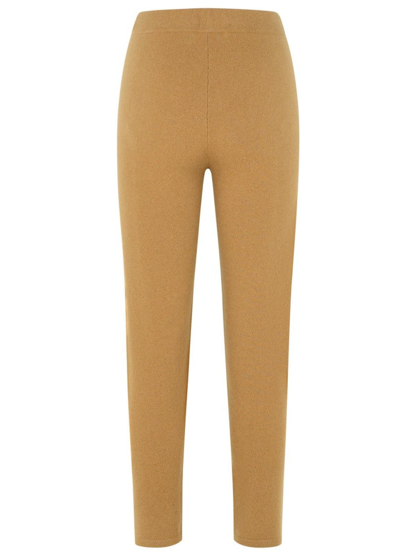 Max Mara Beige Cashmere Blend Trousers