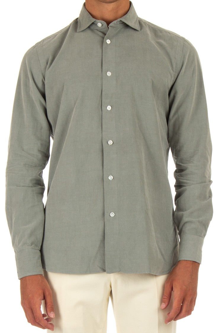 Borriello 2000-Rib Velvet Tailored Shirt