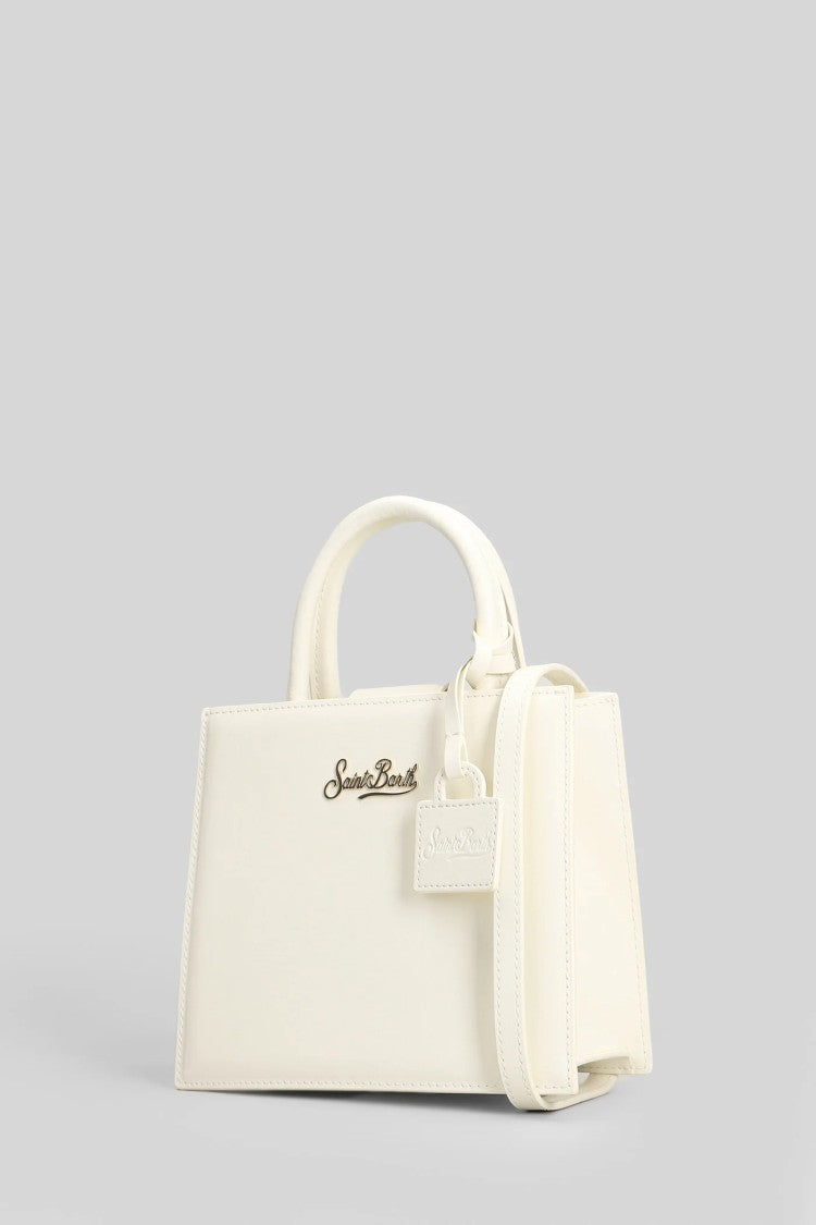 Mc2 Saint Barth White Unica Structured Handbag