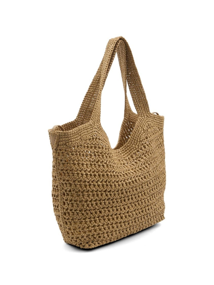 Tod's Spacious Woven Crochet Tote Bag