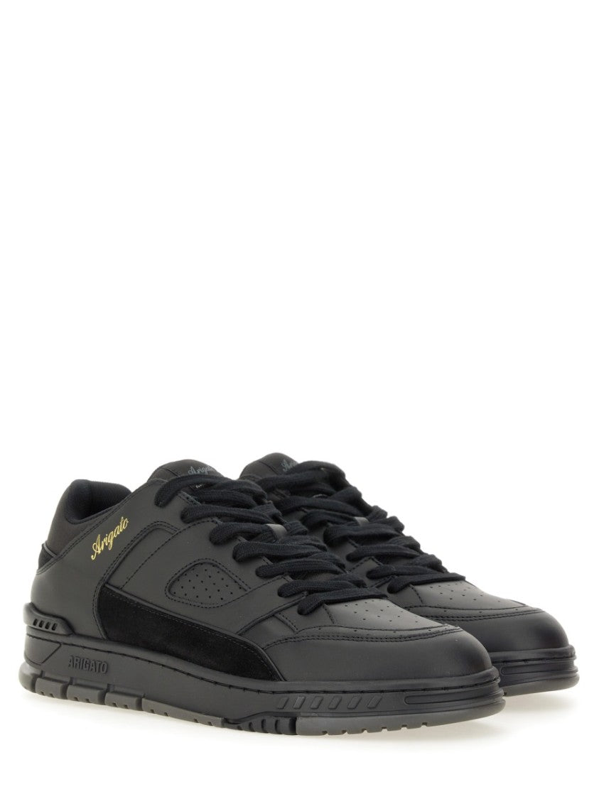 Axel Arigato Area Low-Top Perforated Leather-Suede Sneakers