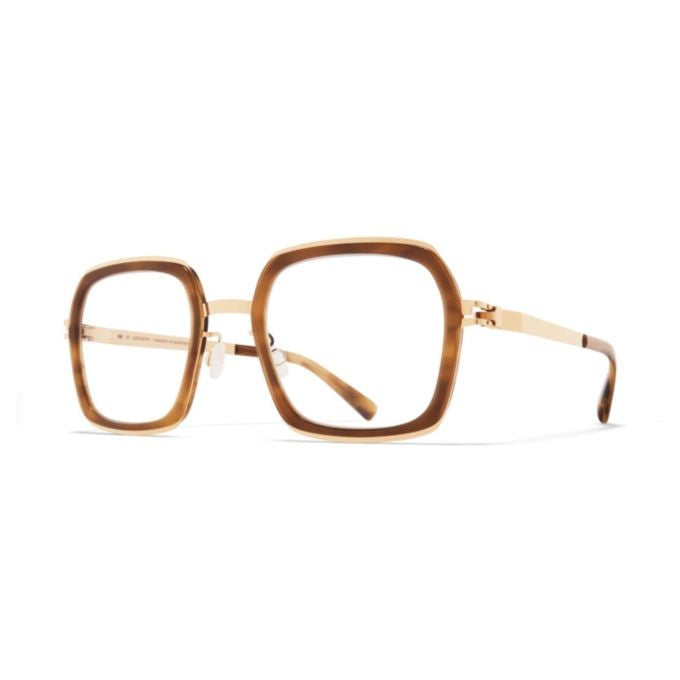 Mykita Brown Delfina Gradient Metal Square Sunglasses