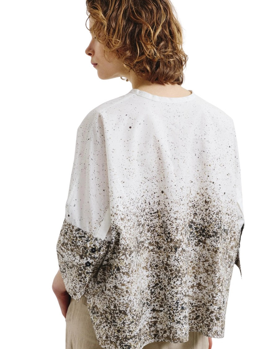 Pomandère Printed Cotton Poplin Shirt