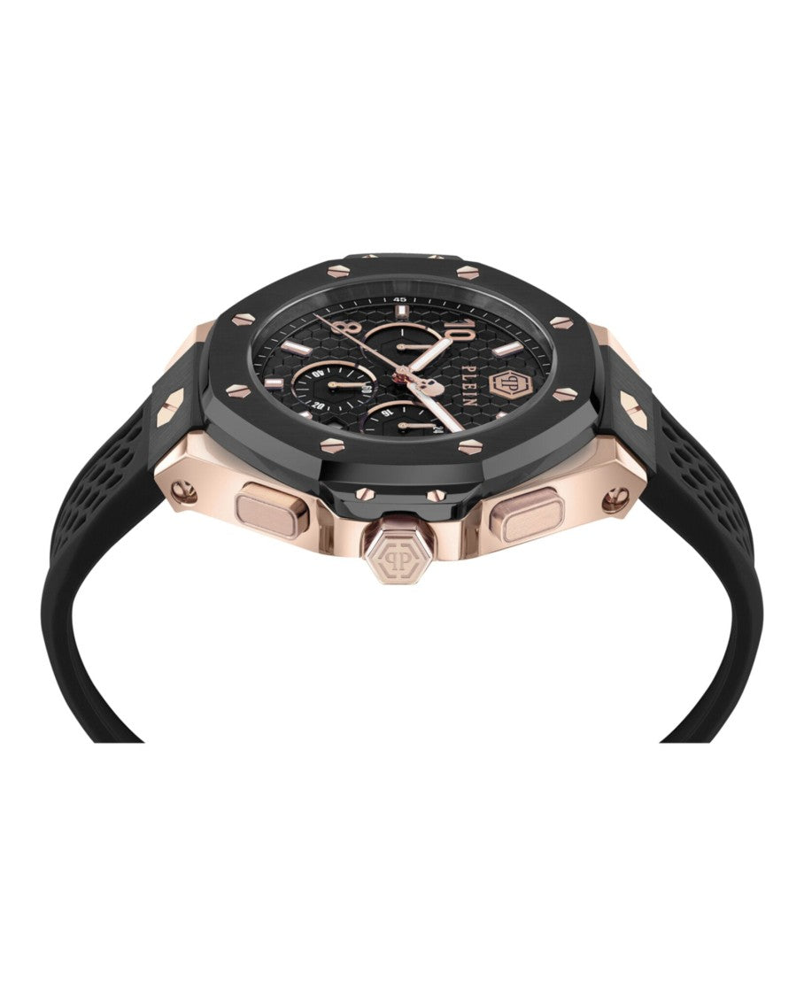 Philipp Plein Plein Chrono Royal 46Mm Two-Tone Silicone Watch