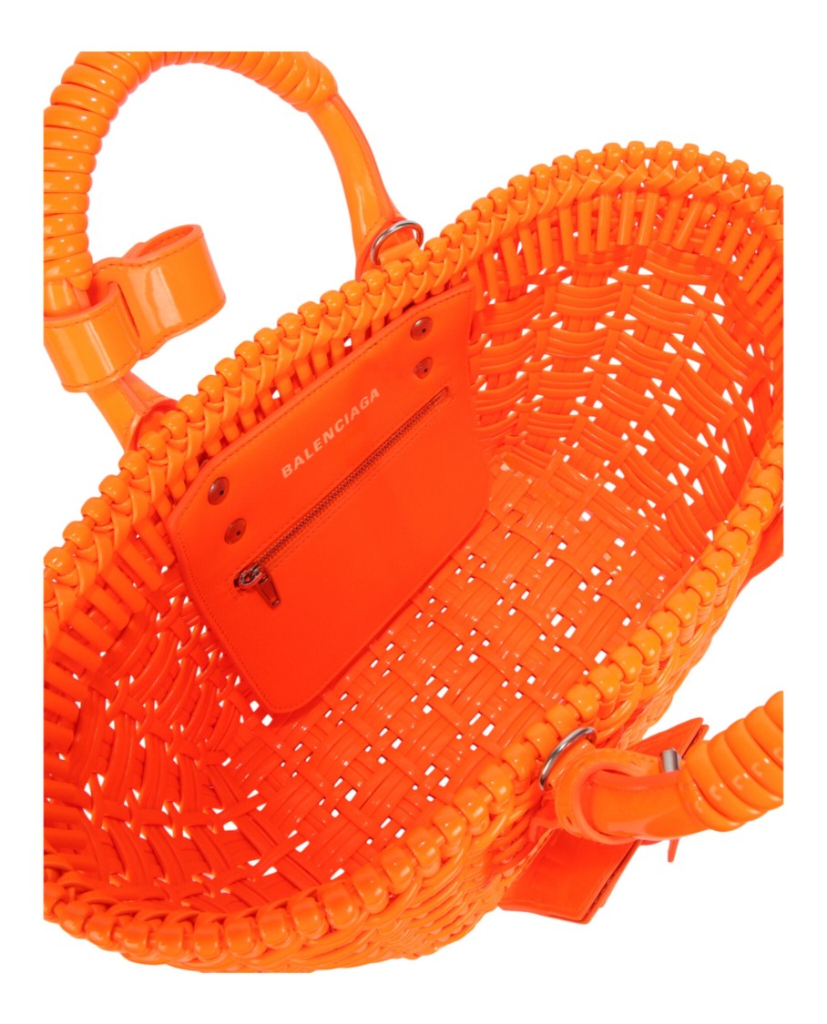 Balenciaga Bistro Xs Basketweave Top Handle Bag