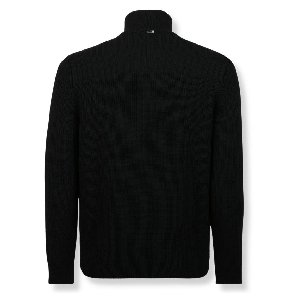Herno Textured Knit And Nylon Layered Cardigan