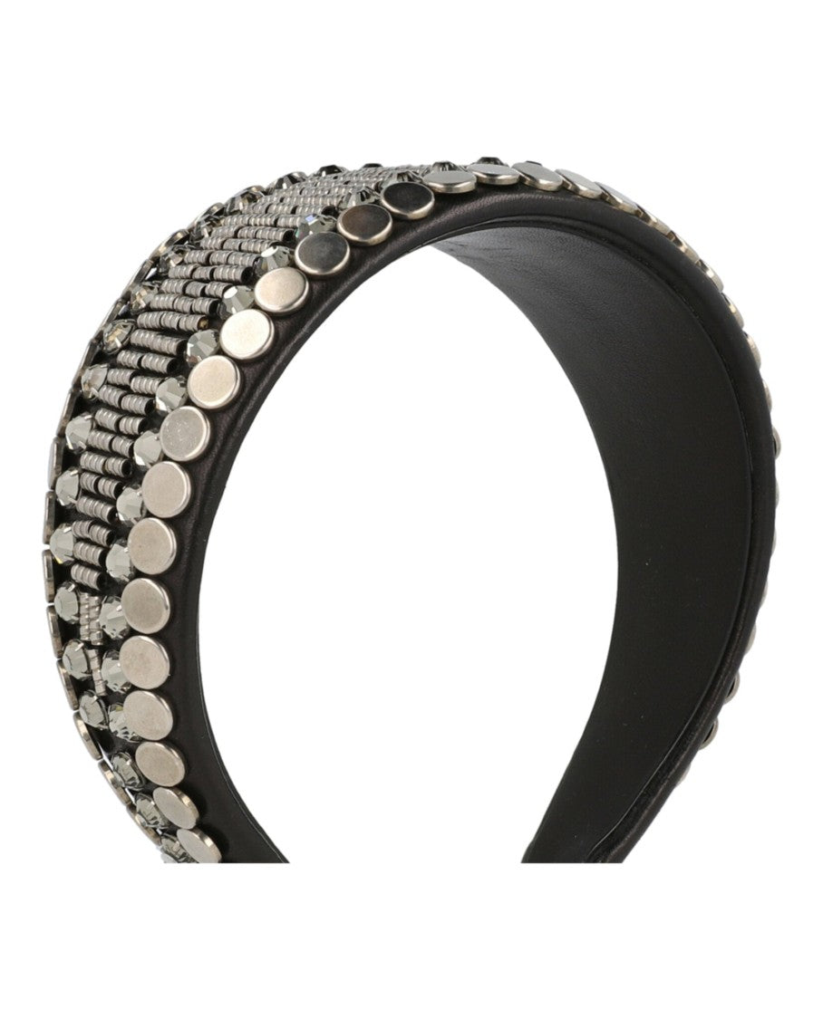 Gucci Beaded Leather Headband