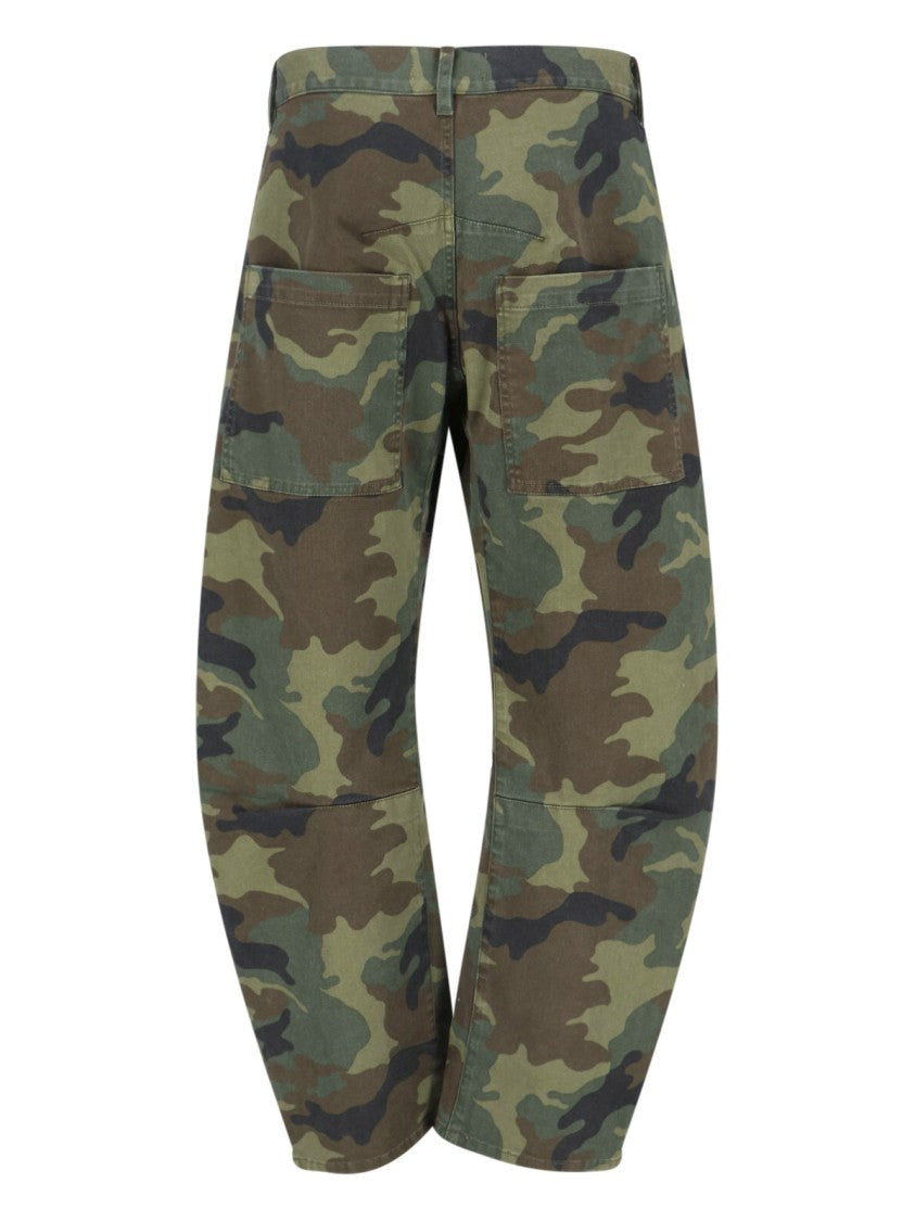 Nili Lotan Green Shon Trousers