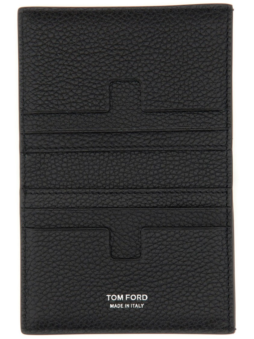 Tom Ford Textured Calf Leather T Line Portfolio