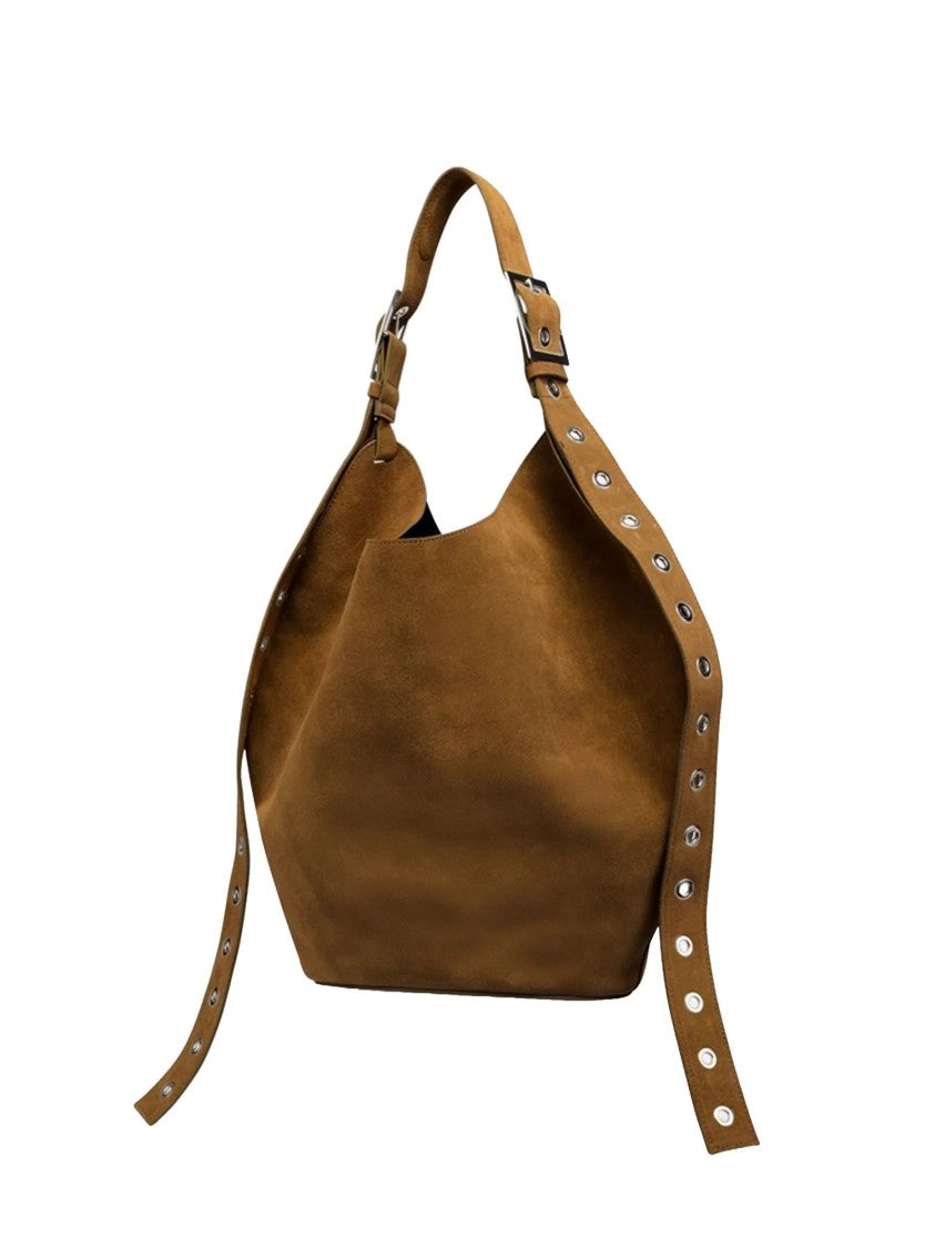 Dondup Brown Big Hobo Leather Bag