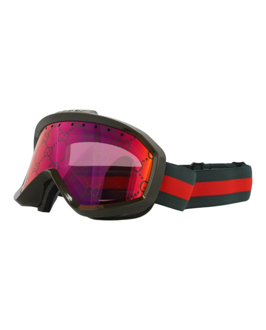 Gucci Shield-Frame Injection Sunglasses