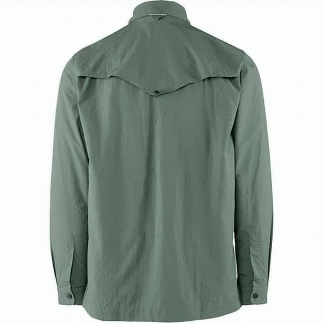 Klattermusen Long-Sleeve Green Shirt With Button-Down Front And Vented Yoke
