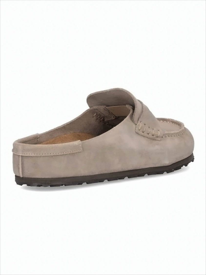 Birkenstock Suede Mule With Penny Strap And Eva Sole