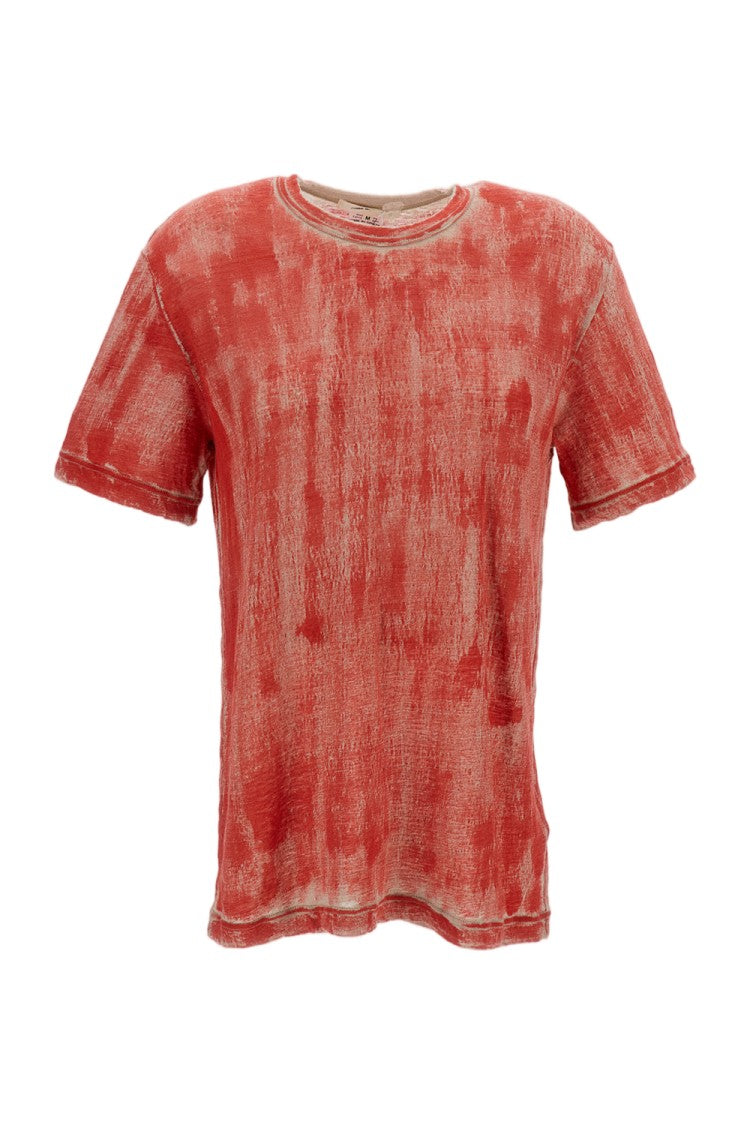 Comme Des Garçons Multicolor Faded Effect Ramie T-Shirt