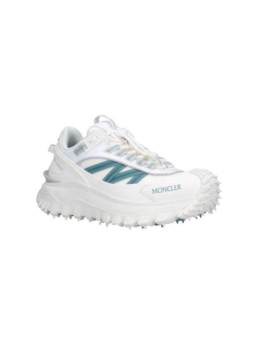 Moncler White Trailgrip Gtx Technical Mesh Sneakers
