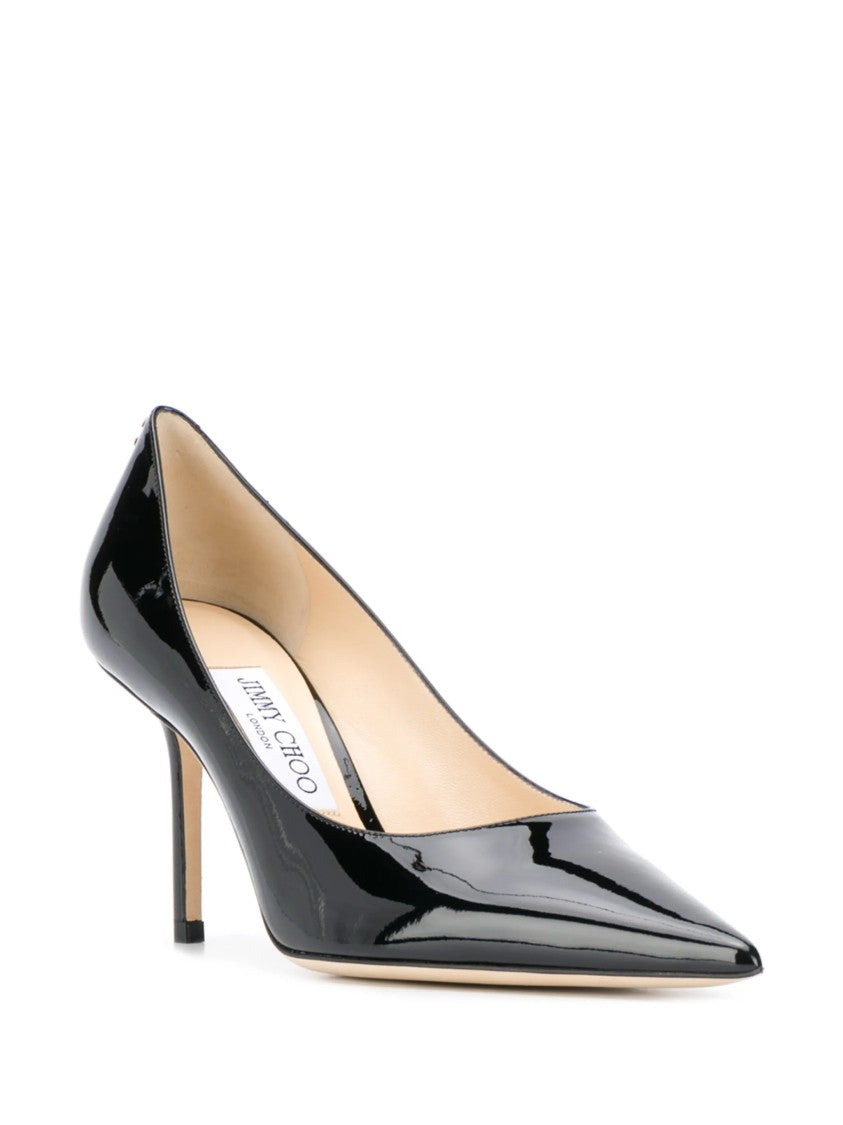 Jimmy Choo Black Love 85 Patent Leather Pumps