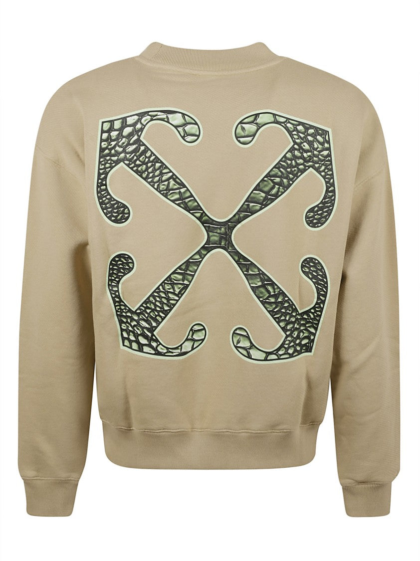 Off-White Casual Knit Sweater With Subtle Logo