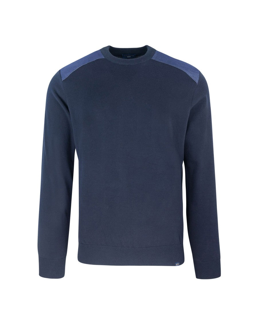 Paul & Shark Lightweight Cotton Sweater - Blue